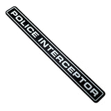 Dodge Police Interceptor Logo ABS Car Rear Sticker Trunk Emblem Badge Decal
