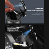 Lexus Metal Car Ash Tray Auto Ashtray Cigarette Holder Box with LED Light
