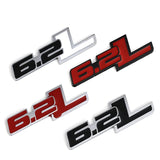 Ford 6.2L Logo Metal Car Rear Sticker Auto Body Side Fender Emblem Badge Decal