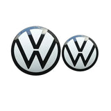 2PCS Car Front Emblem for Volkswagen VW Golf Sportsvan Sagitar MAGOTAN B6 B7 B8 T-ROC T-CROSS Caddy TAYRON Variant Rear Trunk Badge