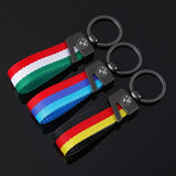 BMW Car Keychain Metal Nylon Webbing Keyring