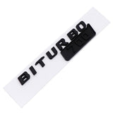 Mercedes Benz BITURBO 700 800 900 Logo ABS Car Rear Sticker