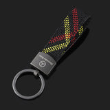 Mercedes Benz Oxford webbing Car Keychain Key Rings Holder Pendant