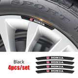 4pcs/set 9cm Honda Mugen Aluminum Alloy Car Wheel Rim Tyre Sticker