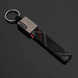 Audi Oxford Webbing Metal Car Keychain