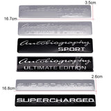 Land Rover Autoliography Supercharged Metal Car Rear Sticker Decal Emblem Badge