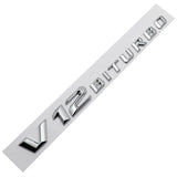 Mercedes Benz V12 BITURBO Logo ABS Car Sticker