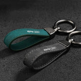 Audi Logo Metal Suede Car KeyChain