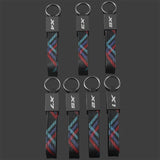 BMW X1 X2 X3 X4 X5 X6 X7 Metal Oxford Webbing Car Keychain Pendant Auto Key Chain Holder