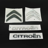 2pcs Citroen ABS Car Hood Rear Trunk Sticker Badge Decal