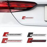 Audi Supercharged Logo Metal Car Rear Sticker Trunk Emblem Badge Decal