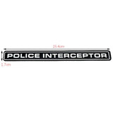 Dodge Police Interceptor Logo ABS Car Rear Sticker Trunk Emblem Badge Decal