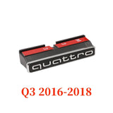 Audi Quattro Logo ABS Car Front Grille Emblem Badge Four-Wheel Drive Tail Standard Sticker