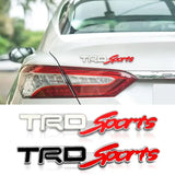 Metal Car Trunk Badge Rear Sticker for TRD Sports Logo Corolla Rav4 Prius Camry Highlander Yaris Auris Modified Decals