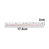 Tesla DUAL MOTOR Logo Metal Car Rear Sticker Emblem Badge Decal