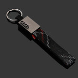 Audi Oxford Webbing Metal Car Keychain