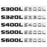 Mercedes Benz S300L S320L S400L S500L S600L Car Rear Emblem Badge Sticker