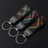 Volkswagen VW EOS Logo Oxford Webbing Car Keychain Pendant Key Chain Holder