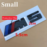 BMW M3 M5 M Power Real Carbon Car Rear Sticker Side Emblem Badge