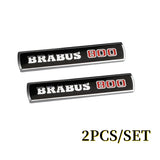 9.5x1.8cm Mercedes Benz Brabus 700 800 900 Metal Car Side Fender Emblem Stickers