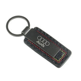 Audi RS Sline Metal Carbon Leather Car Keychain