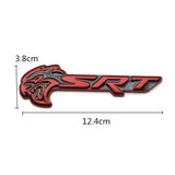 2pcs Dodge SRT Metal Car Rear Sticker Auto Body Emblem Badge Decal