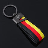 BMW Car Keychain Metal Nylon Webbing Keyring