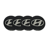 4pcs/set 60mm 65mm Hyundai Car Wheel Center Hub Caps Sticker Decal
