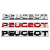 15.7x1.6cm Peugeot Metal Car Rear Sticker Decal Emblem Badge