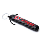 Ford Mustang ST RS Racing Carbon Fiber Car Keyring Keychain