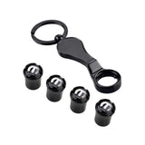 4pcs/set Chrysler Mopar Logo Car Air Valve Stem Caps Auto Tyre Valve Covers with Wrench