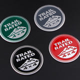 Jeep Trail Rated 4x4 Metal Car Rear Sticker Decal Auto Body Side Emblem Badge