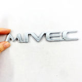 15x2cm Mitsubishi MIVEC ABS Car Rear Sticker Decal Emblem Badge