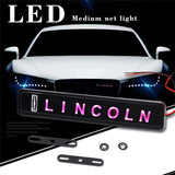 Lincoln Logo Car Front Hood Grille LED Light