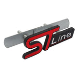 7.9x2.7cm Ford ST Line Metal Car Front Grille Emblem Badge Decal