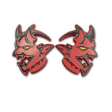 2pcs Dodge Demon SRT Metal Car Stickers Fender Side Badge Emblem
