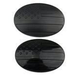 6.6x4.6cm ABS US Flag Car Steering Wheel Covering Sticker for Toyota