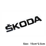 Skoda RAPID SUPERB OCTAVIA KAROQ KODIAQ KAMIQ Fabia 4x4 YETI Metal Car Rear Sticker Trunk Emblem Badge Decal