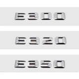 Mercedes Benz E300 E320 E350 E400 E420 E430 E500 E550 Car Rear Stickers Enblem Badge