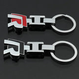 Volkswagen VW R Logo Metal Car Keychain Key Ring Holder Pendant