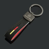 Mercedes Benz AMG Suede Car Keychain Key Rings Holder Pendant