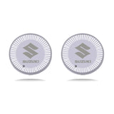 2pcs Suzuki Logo Car Water Coasters 7-color LED Light Cup Mat Holder