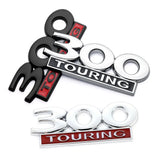 Jeep 300 TOURING Logo Metal Car Fender Side Sticker Rear Emblem Badge Decal