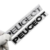 15.7x1.6cm Peugeot Metal Car Rear Sticker Decal Emblem Badge