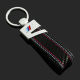 BMW M Power Metal Leather Car Keychain Keyring Key Pendant