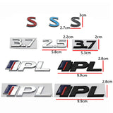 Infiniti 2.5 3.7 S IPL Metal Car Front Grille Emblem Badge Rear Sticker Decal