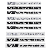 Mercedes Benz V6 V8 V12 KOMPRESSOR ABS Car Rear Sticker