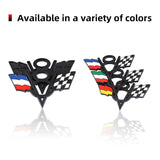 Chevrolet V8 Flag Metal Car Rear Sticker Decal Auto Trunk Emblem Badge