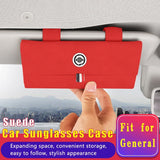 Car Sunglasses Holder Car Sun Visor Glasses Case Storage Box for Chrysler Voyager Delta Grand 200c 300c Pacifica Sebring Cruiser