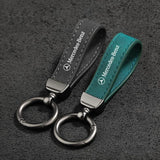 Mercedes Benz Logo Metal Suede Car KeyChain